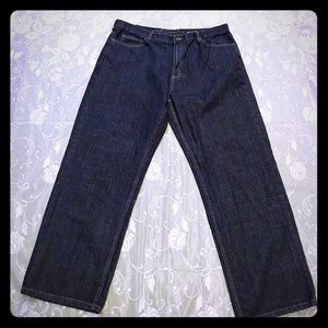 Chaps straight fit dark wash jeans men's W40 L32